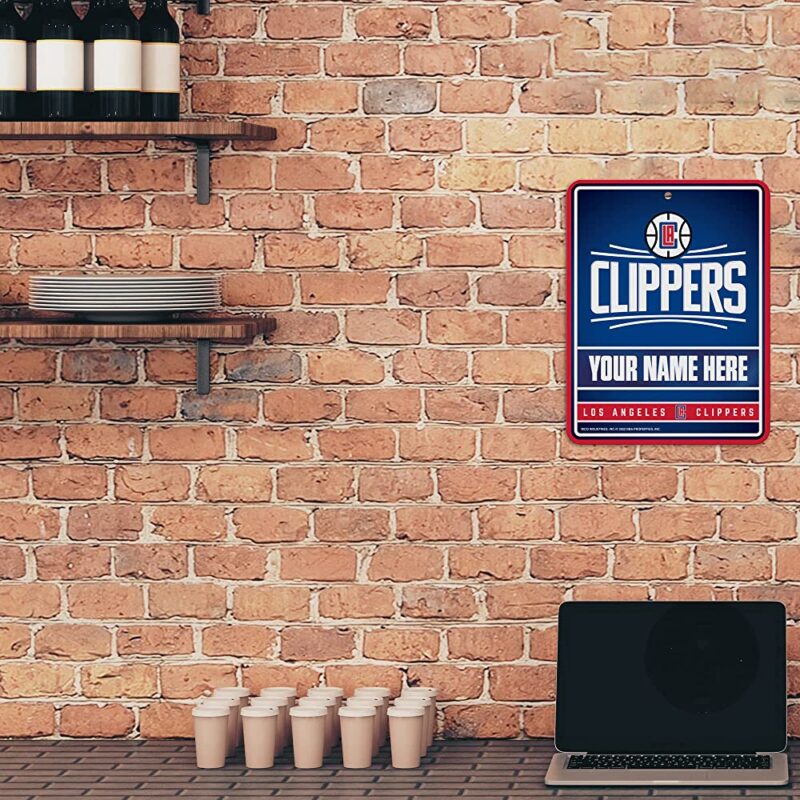 NBA Los Angeles Clippers Personalized Custom Metal Parking Sign Wall Decor Indoor Ourdoor 2