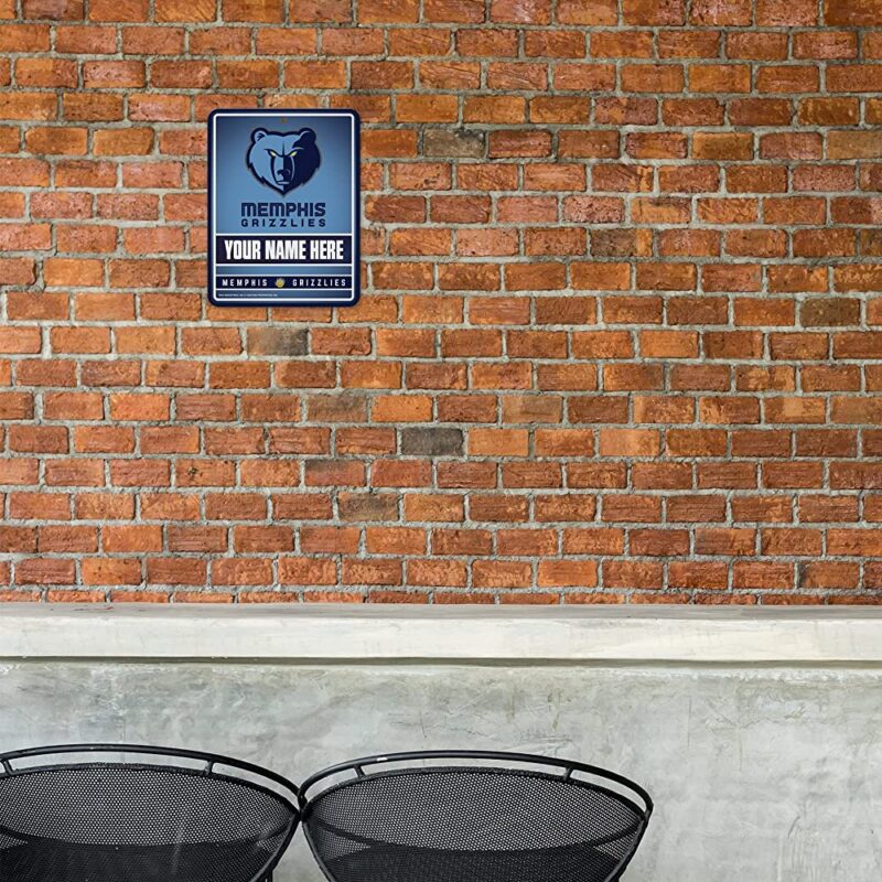 NBA Memphis Grizzlies Personalized Custom Metal Parking Sign Wall Decor Indoor Ourdoor 1