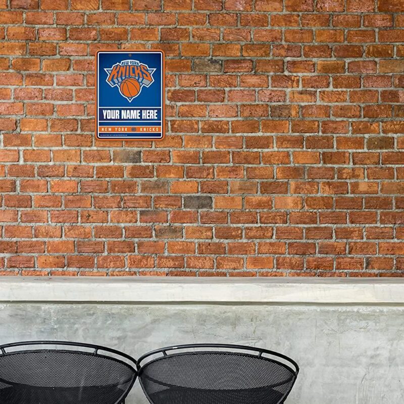 NBA New York Knicks Personalized Custom Metal Parking Sign Wall Decor Indoor Ourdoor 1