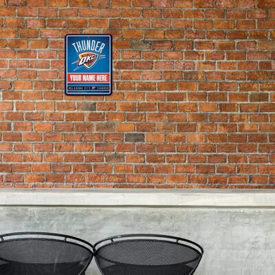 NBA Oklahoma City Thunder Personalized Custom Metal Parking Sign Wall Decor Indoor Ourdoor 1