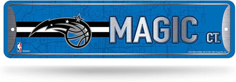 NBA Orlando Magic Home Decor Metal Street Sign