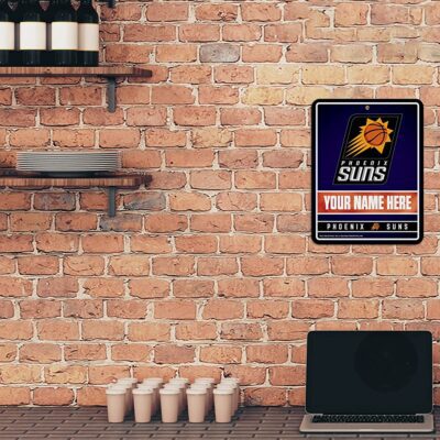 NBA Phoenix Suns Personalized Custom Metal Parking Sign Wall Decor Indoor Ourdoor 2
