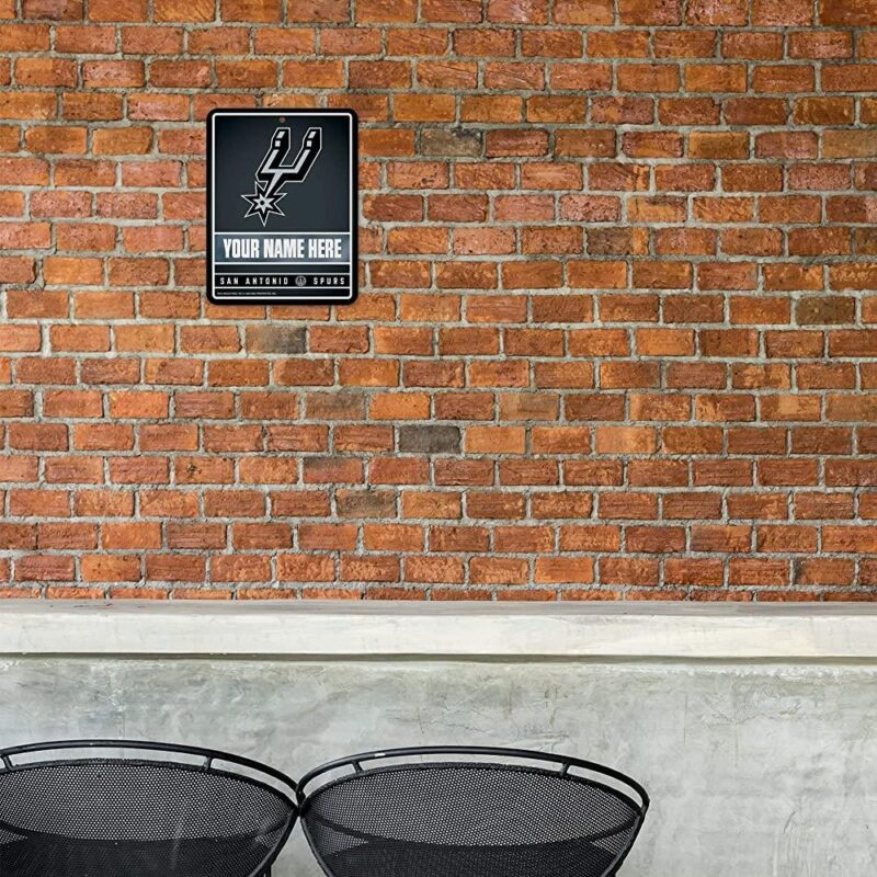 NBA San Antonio Spurs Personalized Custom Metal Parking Sign Wall Decor Indoor Ourdoor 1