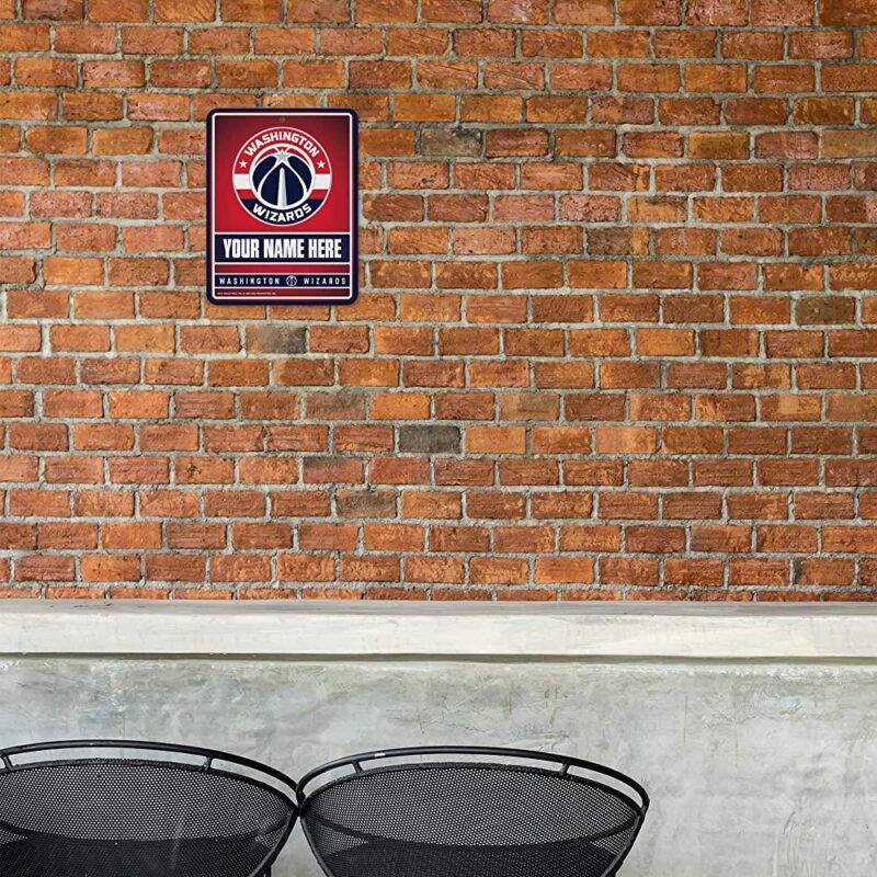 NBA Washington Wizards Personalized Custom Metal Parking Sign Wall Decor Indoor Ourdoor 1
