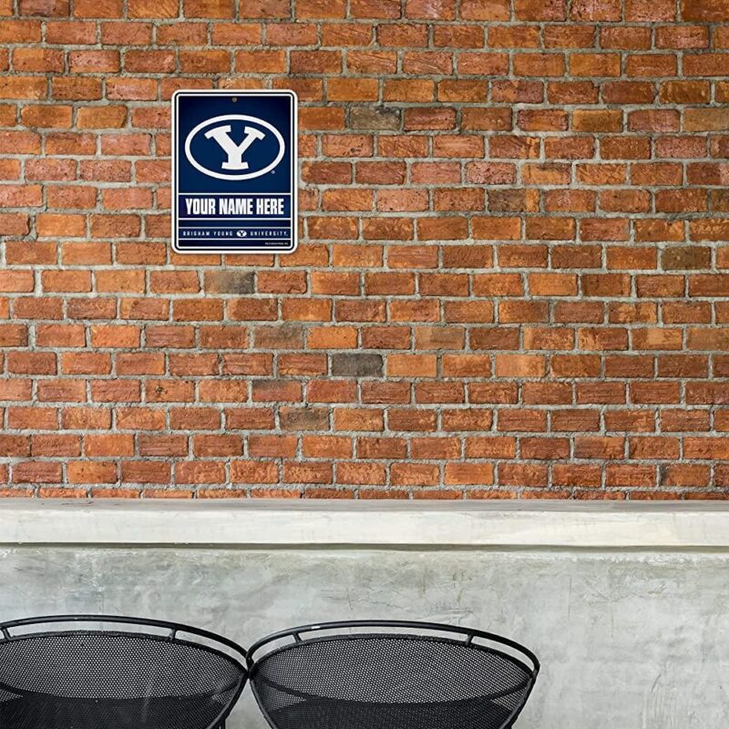 NCAA BYU Cougars Personalized Custom Metal Parking Sign Wall Decor Indoor Ourdoor 1