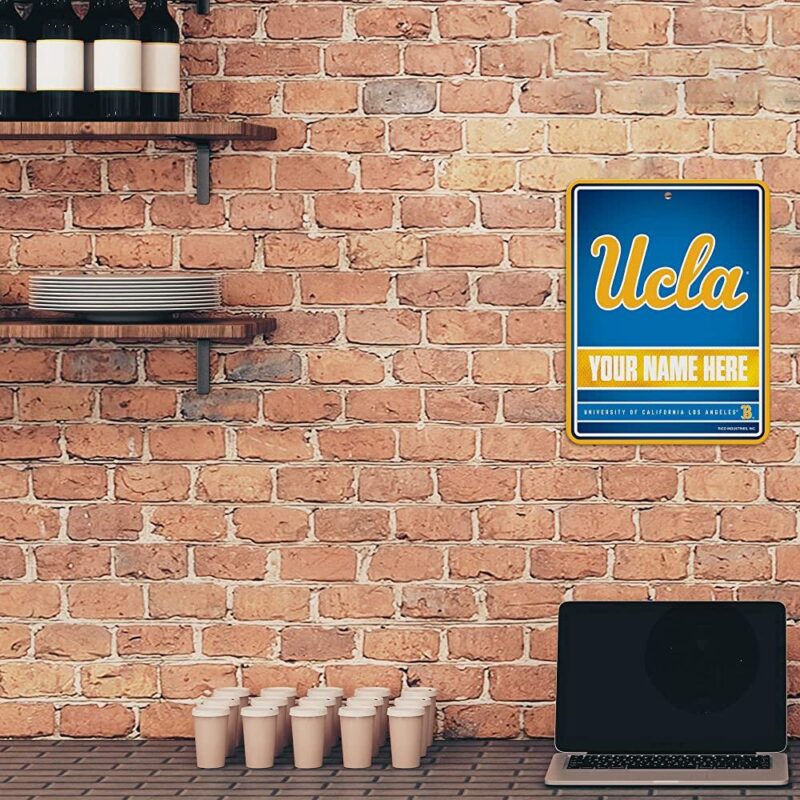 NCAA California Los Angeles Bruins Personalized Custom Metal Parking Sign Wall Decor Indoor Ourdoor 2