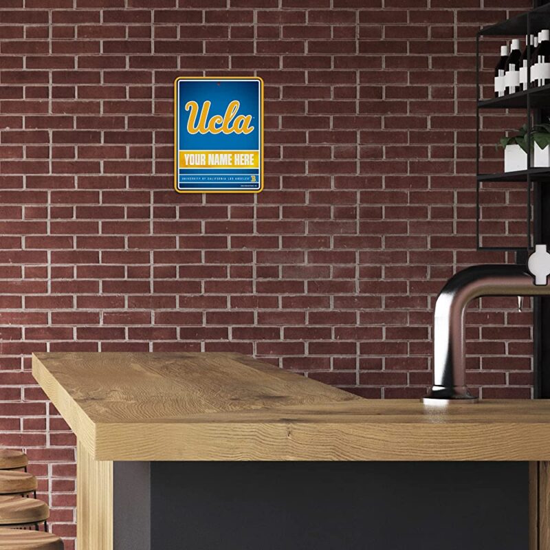 NCAA California Los Angeles Bruins Personalized Custom Metal Parking Sign Wall Decor Indoor Ourdoor 3