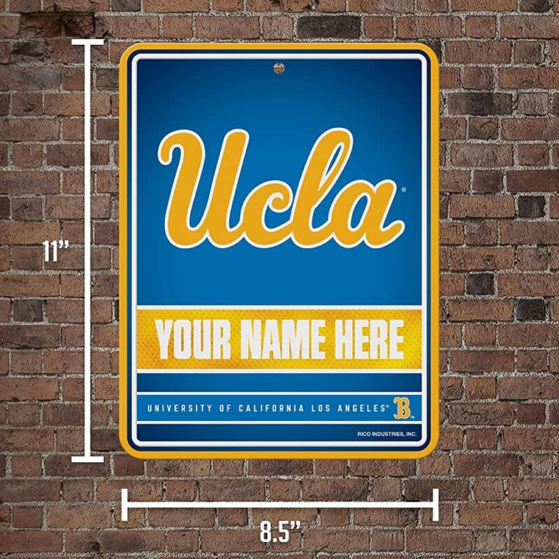 NCAA California Los Angeles Bruins Personalized Custom Metal Parking Sign Wall Decor Indoor Ourdoor 5