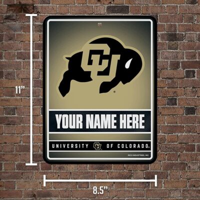 NCAA Colorado Buffaloes Personalized Custom Metal Parking Sign Wall Decor Indoor Ourdoor 5 NCAA Colorado Buffaloes Personalized Custom Metal Parking Sign Wall Decor Indoor Ourdoor 5