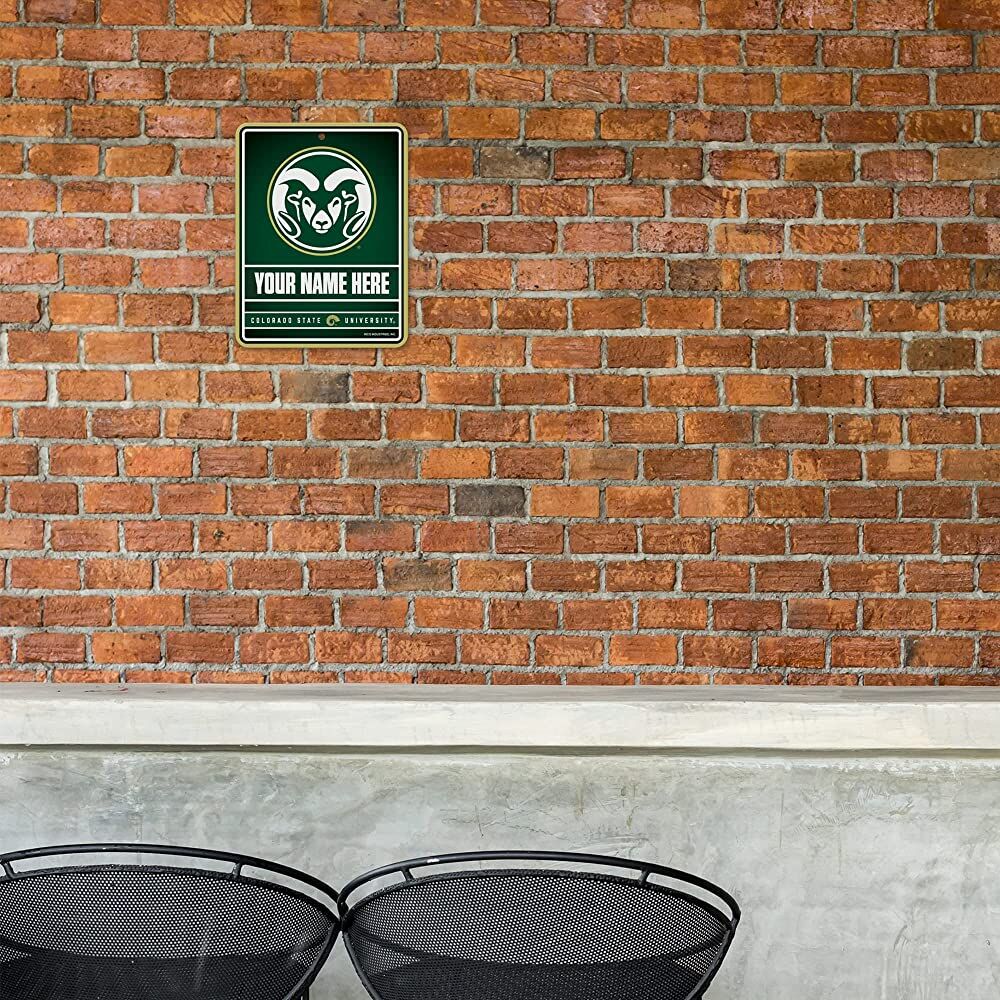 NCAA Colorado State Rams Personalized Custom Metal Parking Sign Wall Decor Indoor Ourdoor 1