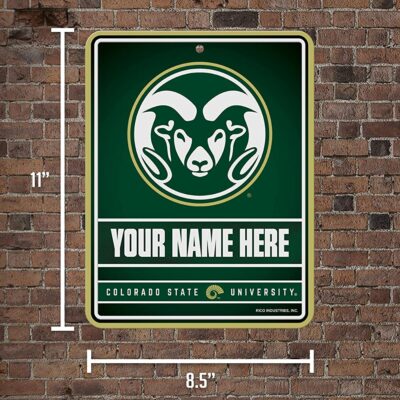 NCAA Colorado State Rams Personalized Custom Metal Parking Sign Wall Decor Indoor Ourdoor 5