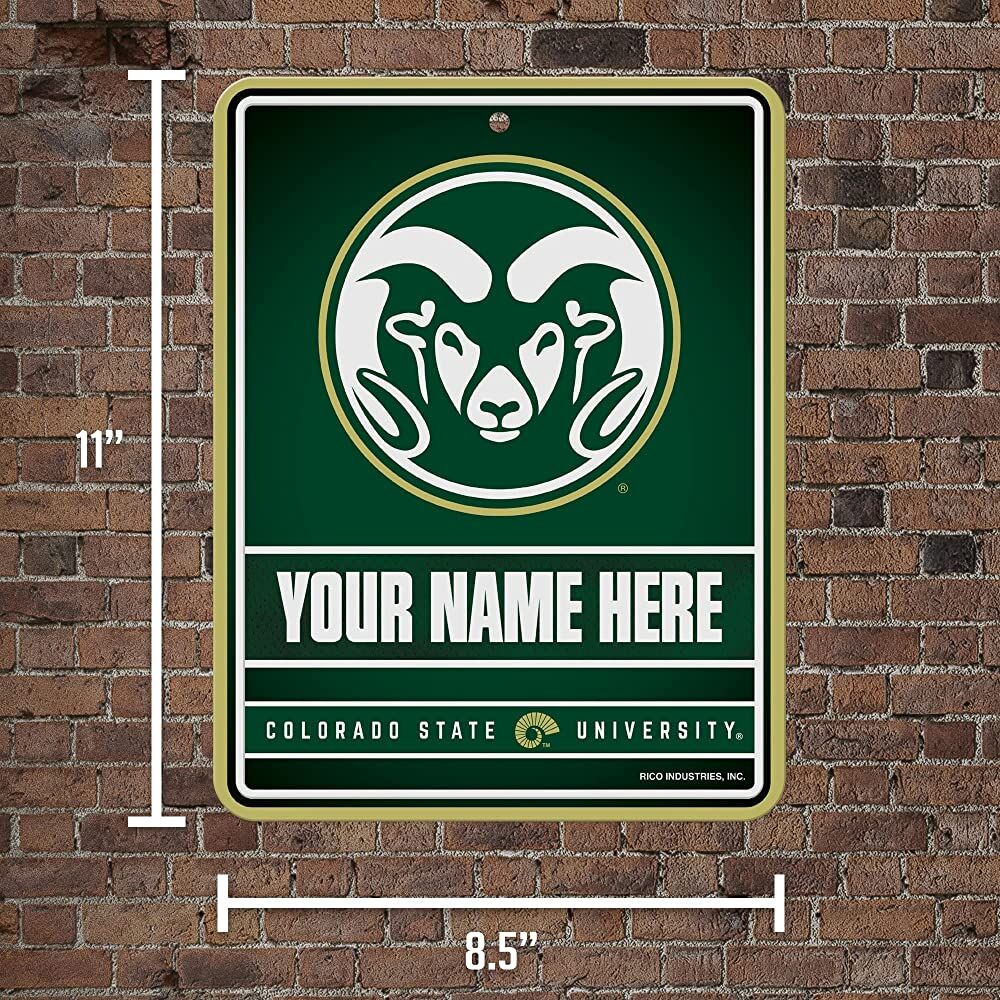 NCAA Colorado State Rams Personalized Custom Metal Parking Sign Wall Decor Indoor Ourdoor 5