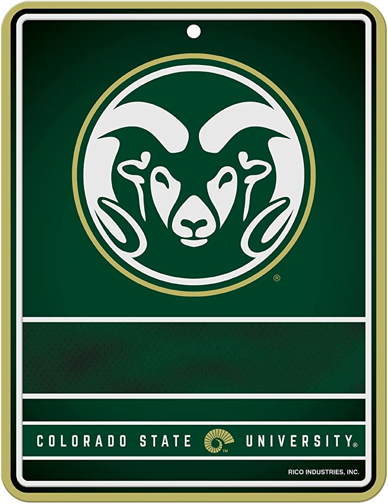 NCAA Colorado State Rams Personalized Custom Metal Parking Sign Wall Decor Indoor Ourdoor 6