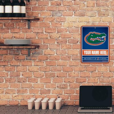 NCAA Florida Gators Personalized Custom Metal Parking Sign Wall Decor Indoor Ourdoor 2