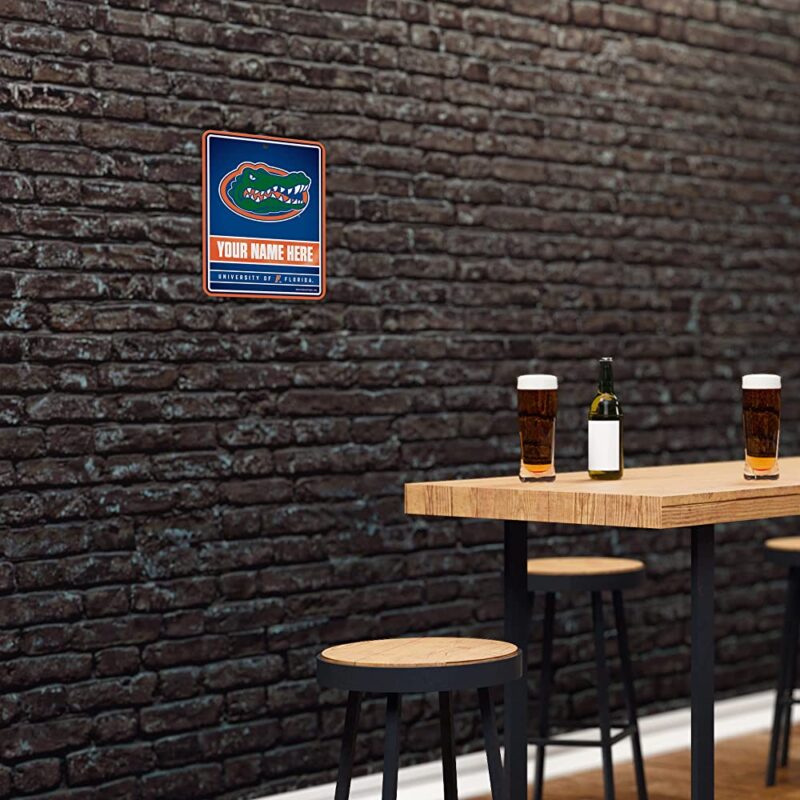 NCAA Florida Gators Personalized Custom Metal Parking Sign Wall Decor Indoor Ourdoor 4