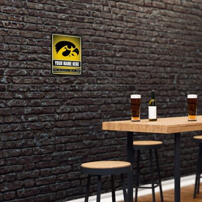 NCAA Iowa Hawkeyes Personalized Custom Metal Parking Sign Wall Decor Indoor Ourdoor 4 NCAA Iowa Hawkeyes Personalized Custom Metal Parking Sign Wall Decor Indoor Ourdoor 4