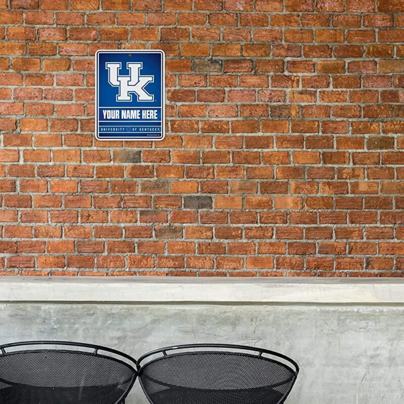 NCAA Kentucky Wildcats Personalized Custom Metal Parking Sign Wall Decor Indoor Ourdoor 1