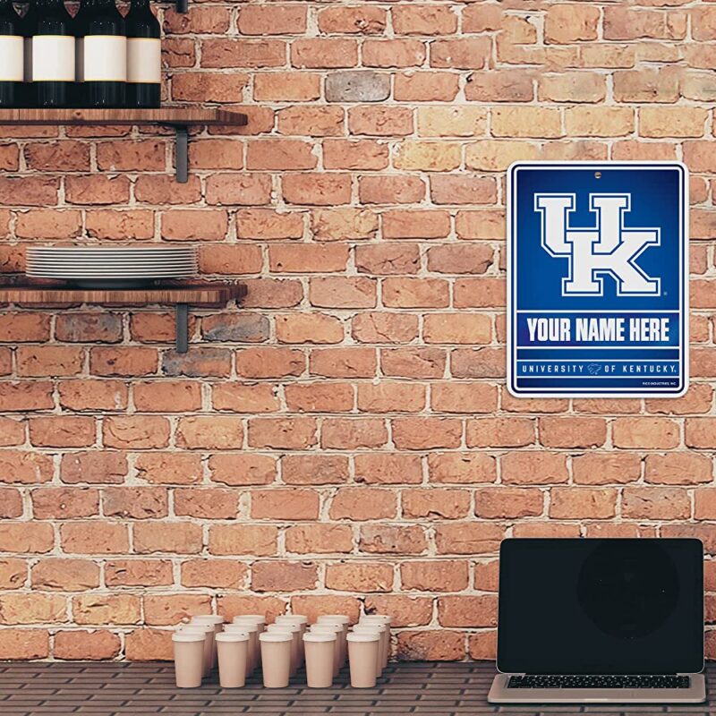 NCAA Kentucky Wildcats Personalized Custom Metal Parking Sign Wall Decor Indoor Ourdoor 2