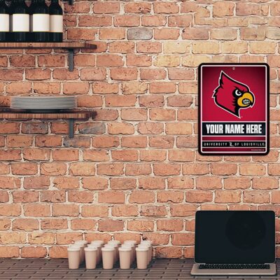 NCAA Louisville Cardinals Personalized Custom Metal Parking Sign Wall Decor Indoor Ourdoor 2 NCAA Louisville Cardinals Personalized Custom Metal Parking Sign Wall Decor Indoor Ourdoor 2