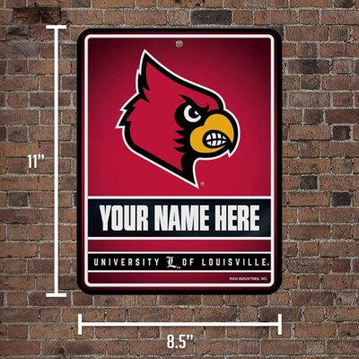 NCAA Louisville Cardinals Personalized Custom Metal Parking Sign Wall Decor Indoor Ourdoor 5 NCAA Louisville Cardinals Personalized Custom Metal Parking Sign Wall Decor Indoor Ourdoor 5
