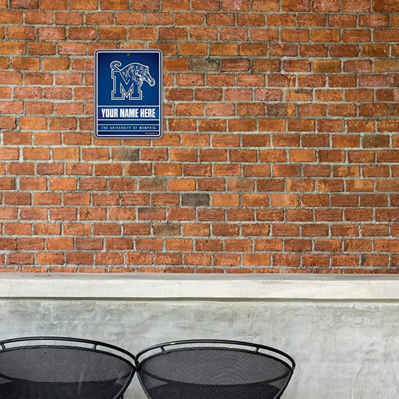 NCAA Memphis Tigers Personalized Custom Metal Parking Sign Wall Decor Indoor Ourdoor 1