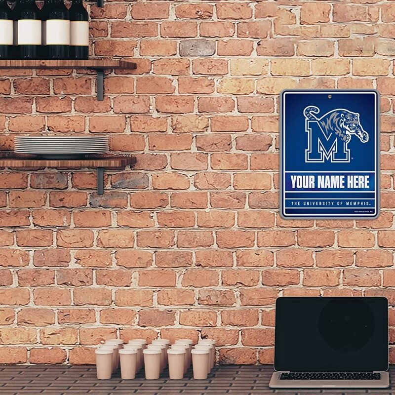 NCAA Memphis Tigers Personalized Custom Metal Parking Sign Wall Decor Indoor Ourdoor 2