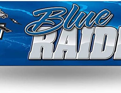NCAA Middle Tennessee State Blue Raiders Metal Street Sign Decor