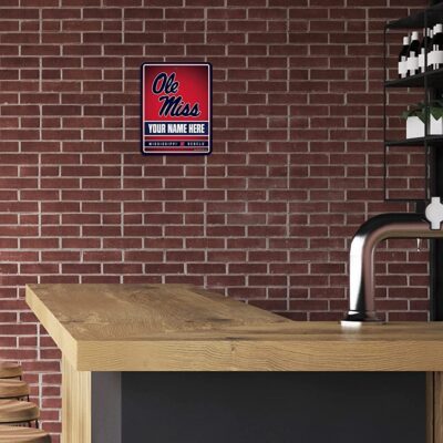 NCAA Mississippi Rebels Personalized Custom Metal Parking Sign Wall Decor Indoor Ourdoor 3 NCAA Mississippi Rebels Personalized Custom Metal Parking Sign Wall Decor Indoor Ourdoor 3