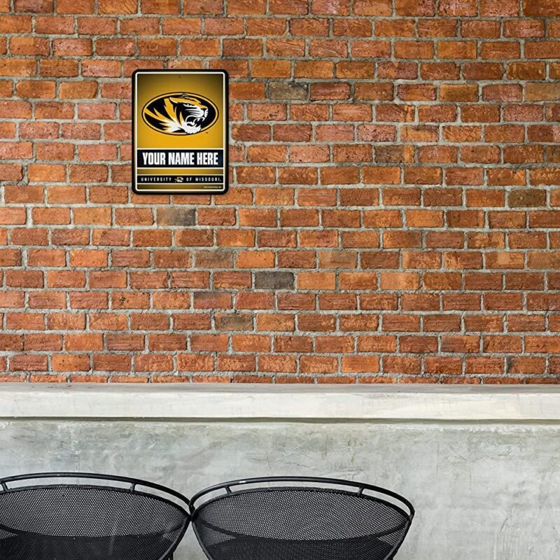 NCAA Missouri Tigers Personalized Custom Metal Parking Sign Wall Decor Indoor Ourdoor 1