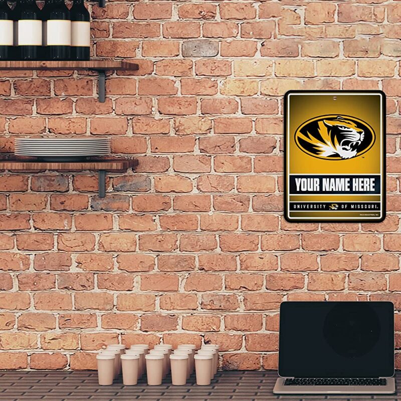 NCAA Missouri Tigers Personalized Custom Metal Parking Sign Wall Decor Indoor Ourdoor 2