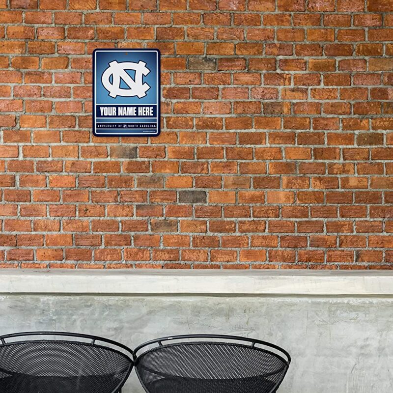 NCAA North Carolina Tar Heels Personalized Custom Metal Parking Sign Wall Decor Indoor Ourdoor 1