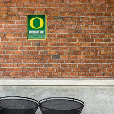 NCAA Oregon Ducks Personalized Custom Metal Parking Sign Wall Decor Indoor Ourdoor 1