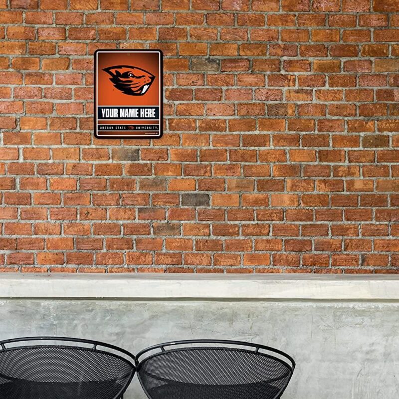 NCAA Oregon State Beavers Personalized Custom Metal Parking Sign Wall Decor Indoor Ourdoor 1