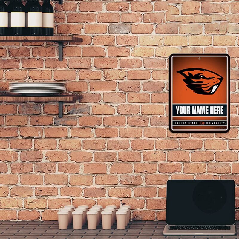 NCAA Oregon State Beavers Personalized Custom Metal Parking Sign Wall Decor Indoor Ourdoor 2