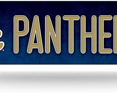 NCAA Pittsburgh Panthers Metal Street Sign Decor
