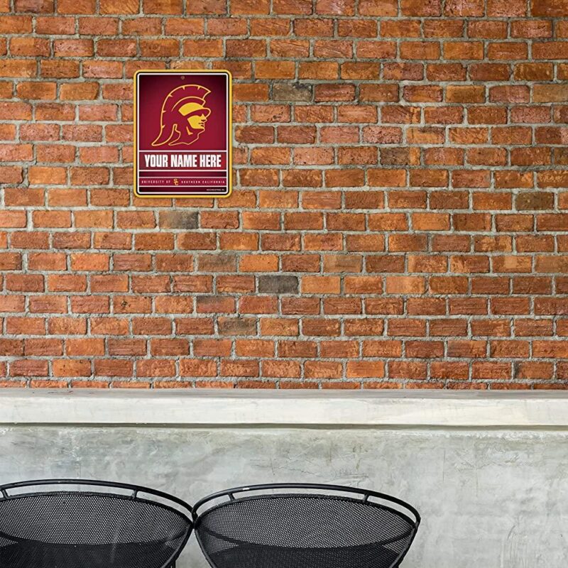 NCAA Southern California Trojans Personalized Custom Metal Parking Sign Wall Decor Indoor Ourdoor 1
