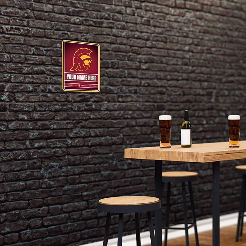 NCAA Southern California Trojans Personalized Custom Metal Parking Sign Wall Decor Indoor Ourdoor 4