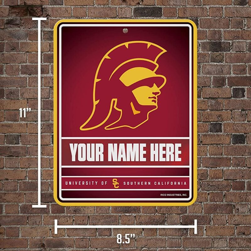 NCAA Southern California Trojans Personalized Custom Metal Parking Sign Wall Decor Indoor Ourdoor 5