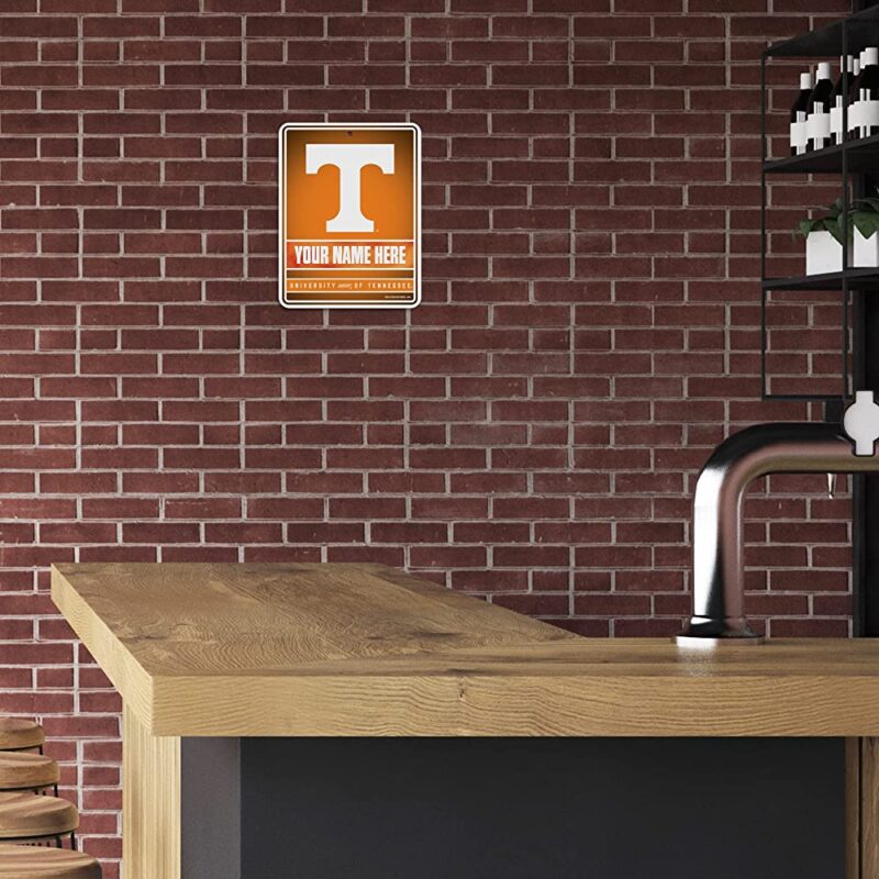 NCAA Tennessee Volunteers Personalized Custom Metal Parking Sign Wall Decor Indoor Ourdoor 3
