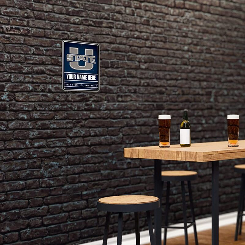 NCAA Utah State Aggies Personalized Custom Metal Parking Sign Wall Decor Indoor Ourdoor 4