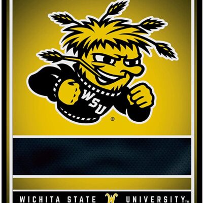 NCAA Wichita State Shockers Personalized Custom Metal Parking Sign Wall Decor Indoor Ourdoor 6