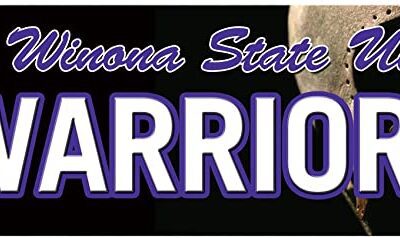 NCAA Winona State Warriors Metal Street Sign Decor