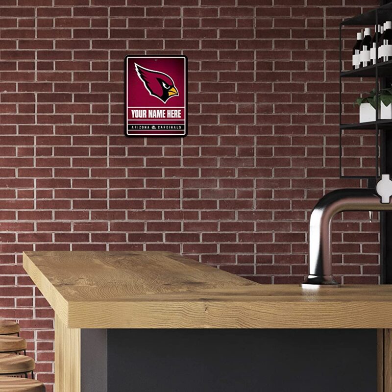 NFL Arizona Cardinals Personalized Custom Metal Parking Sign Wall Decor Indoor Ourdoor 3
