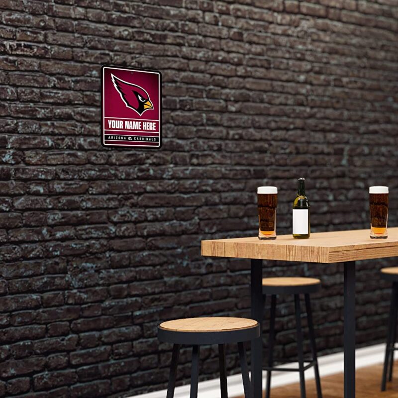 NFL Arizona Cardinals Personalized Custom Metal Parking Sign Wall Decor Indoor Ourdoor 4