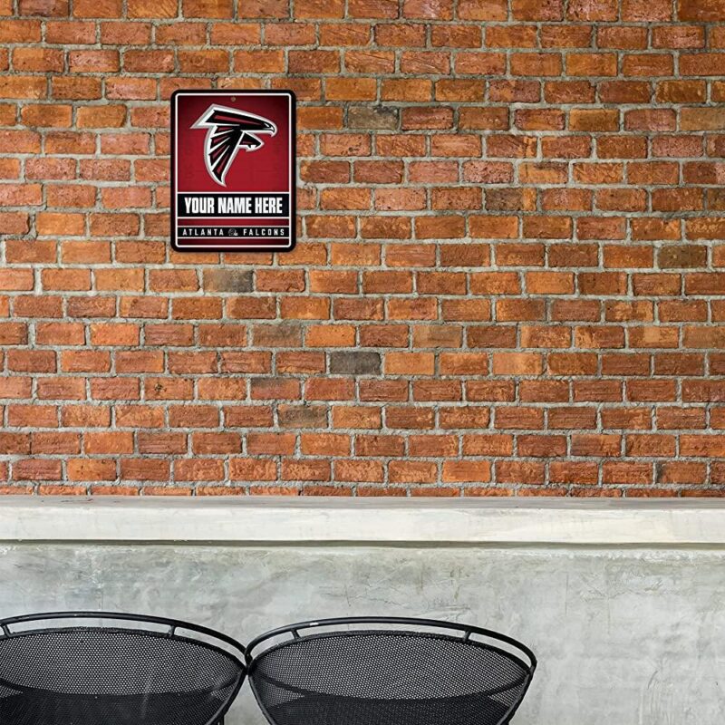 NFL Atlanta Falcons Personalized Custom Metal Parking Sign Wall Decor Indoor Ourdoor 1