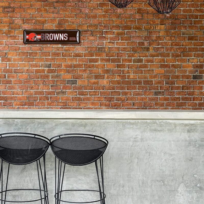 NFL Cleveland Browns Home Decor Metal Street Sign 1