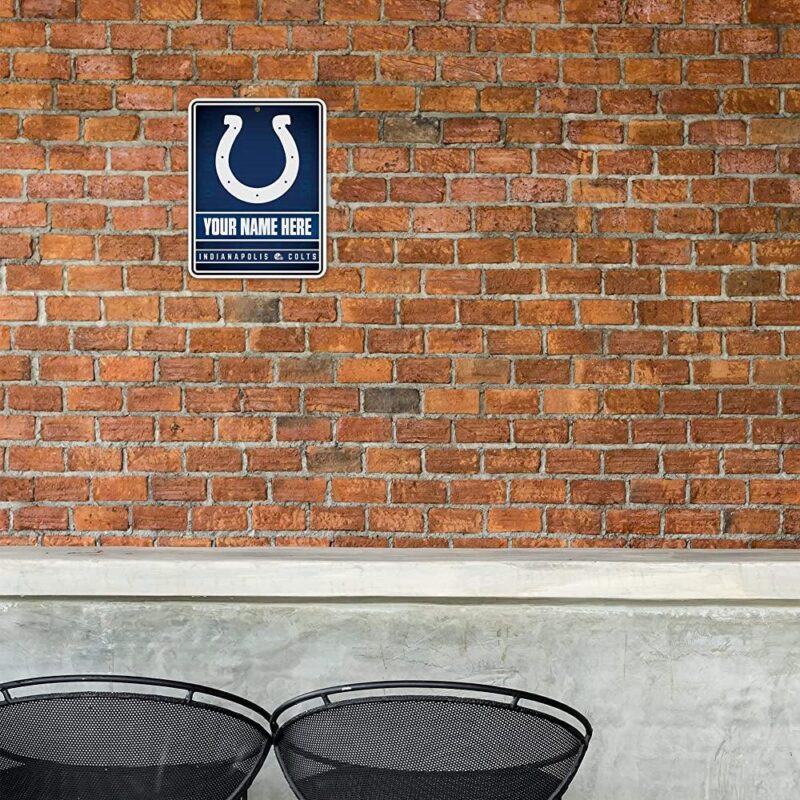 NFL Indianapolis Colts Personalized Custom Metal Parking Sign Wall Decor Indoor Ourdoor 1