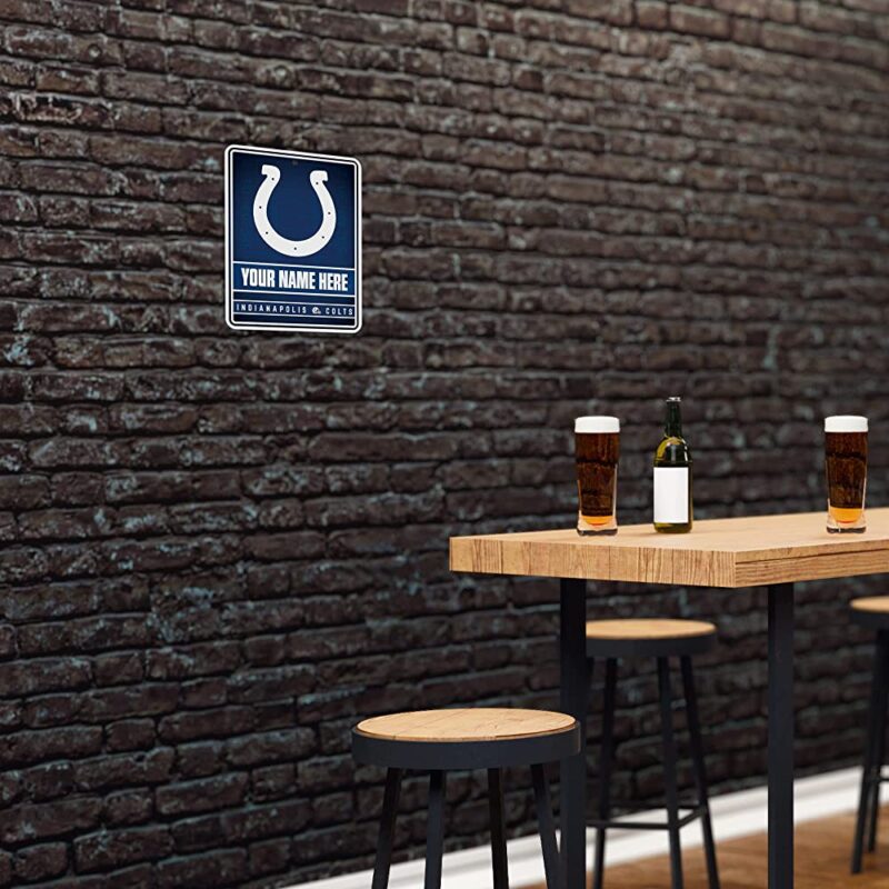 NFL Indianapolis Colts Personalized Custom Metal Parking Sign Wall Decor Indoor Ourdoor 4