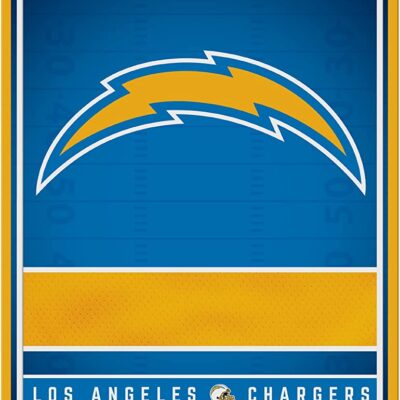 NFL Los Angeles Chargers Personalized Custom Metal Parking Sign Wall Decor Indoor Ourdoor 6