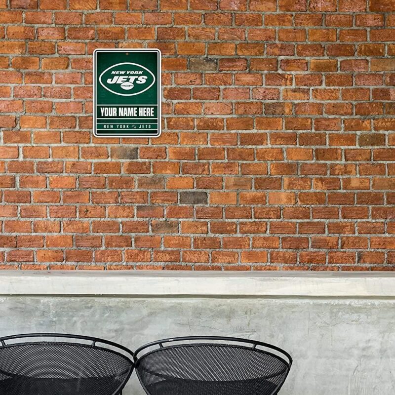 NFL New York Jets Personalized Custom Metal Parking Sign Wall Decor Indoor Ourdoor 1